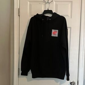 Artist Union Clothing Co. Black Hoodie with Red Accent
